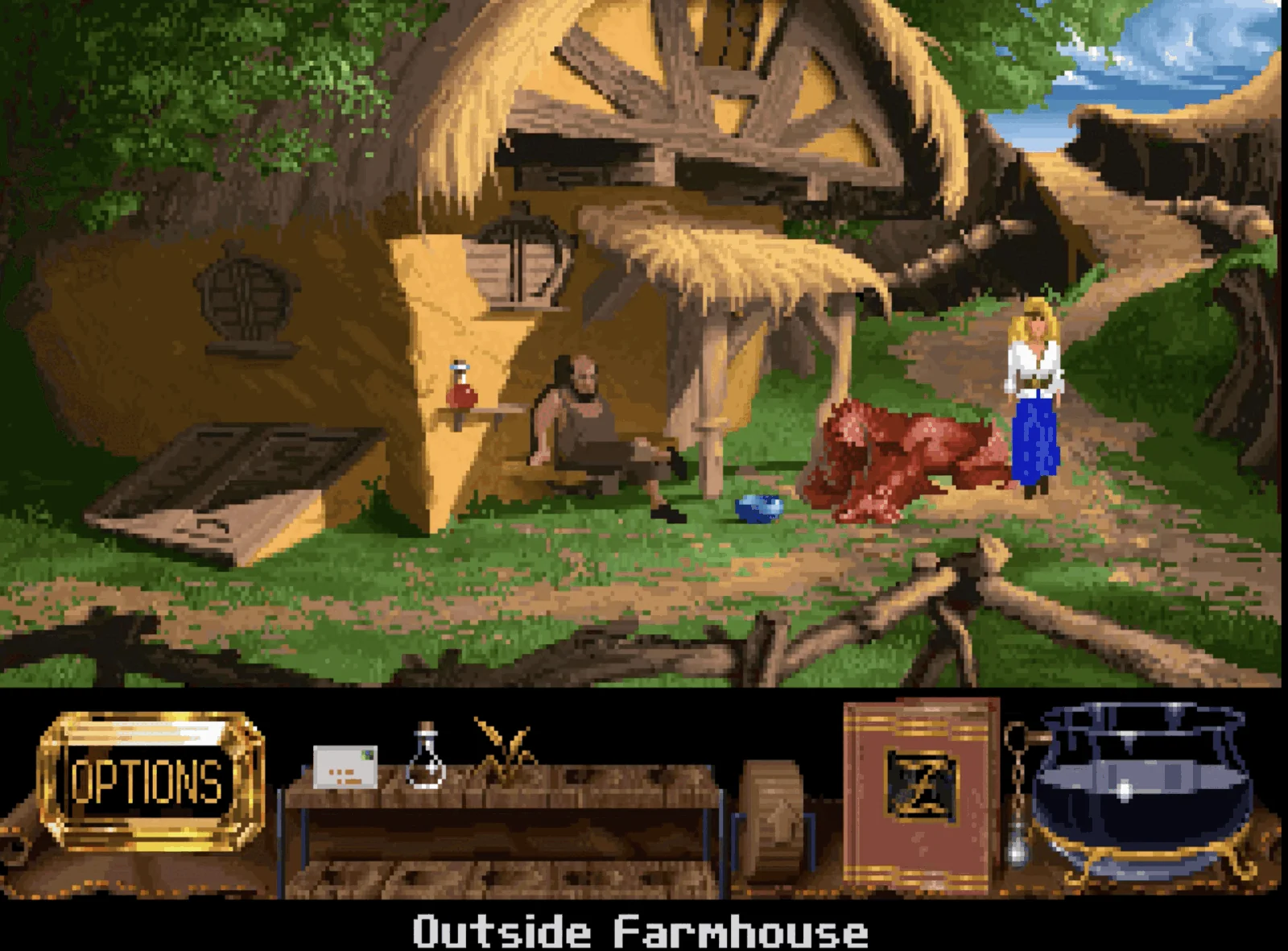 Gameplay screenshot of The Legend of Kyrandia: Hand of Fate (1994)