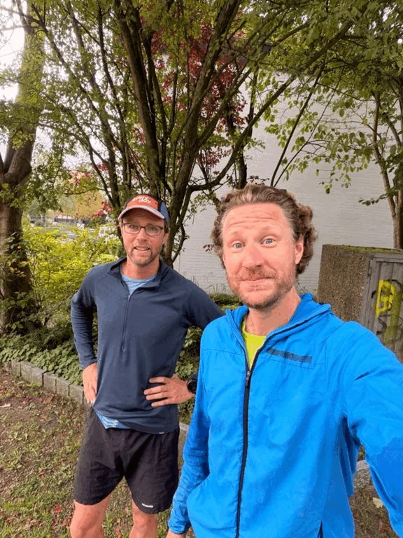 Café, croissant et running